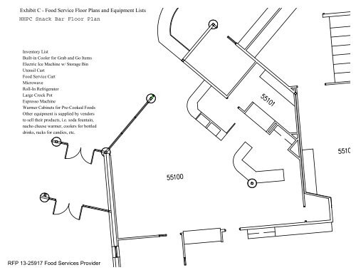 HHPC Snack Bar Floor Plan Exhibit C - Food ... - San Juan College