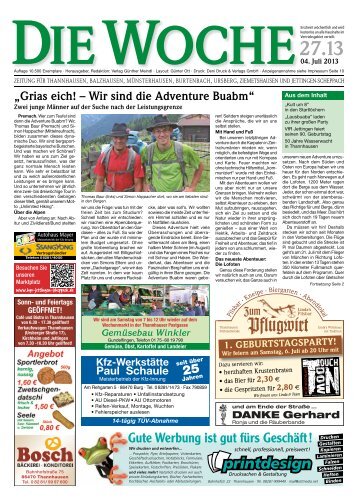 Ausgabe 27/13 - Redaktion + Verlag