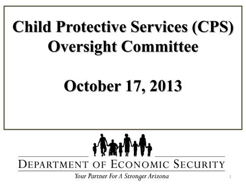 Child Protective Services Oversight Committee Overview