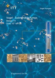 Vogel - Submersible Pumps - Water Solutions