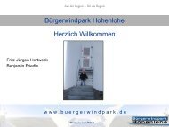 2. Das Modell Bürgerwindpark / Fritz-Jürgen Hertweck ...