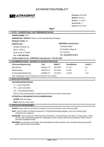 PQ1 - Ultradent Products, Inc.