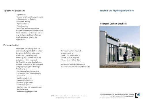 Wohnpark Cochem Brauheck Rhein Mosel Fachklinik Andernach