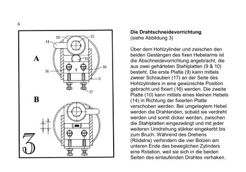 das drahtverbindungsgerät der tu delft, bedienungsanleitung