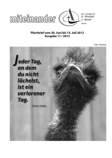 Pfarrbrief Nr. 2012-11 - Kath-Rastatt