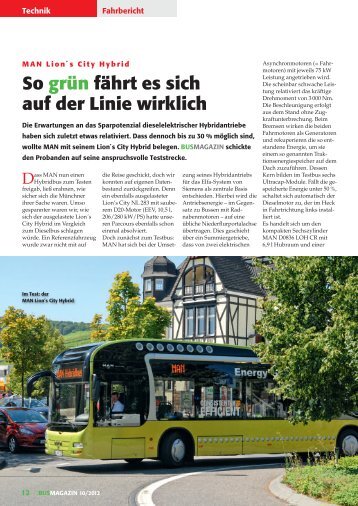 MAN Lion's City Hybrid - Busmagazin