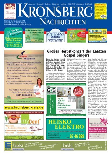 Ausgabe lesen - Kronsberg Nachrichten