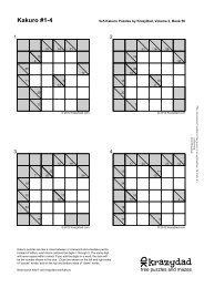 5x5 Kakuro Puzzles by KrazyDad, Volume 2, Book
