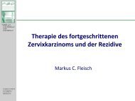 Therapie des fortgeschrittenen Zervixkarzinoms und der Rezidive