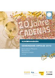 Gemeinsame erfolGe 2012 - Cadenas