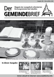 Der GEMEINDEBRIEF - Stadtkirche Bad Salzuflen