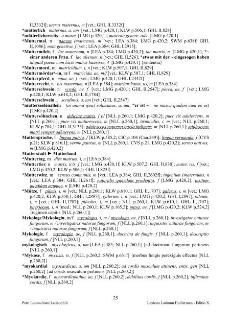 Index verborum Theodisco-Latinarum - Lexicon Latinum Hodiernum