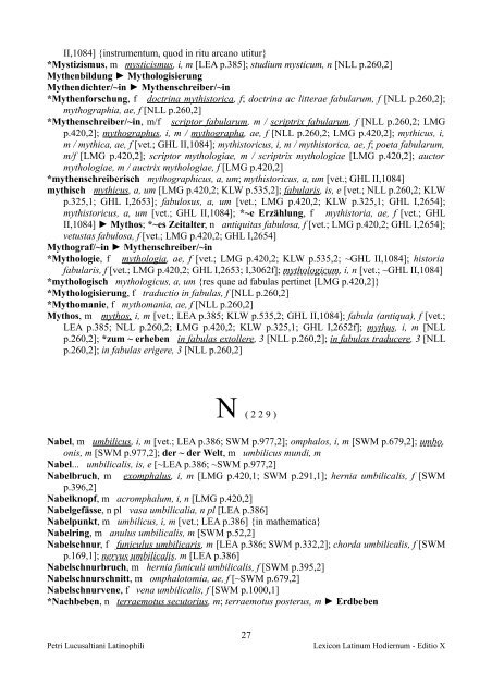 Index verborum Theodisco-Latinarum - Lexicon Latinum Hodiernum