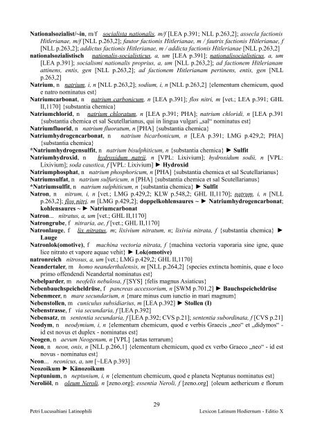 Index verborum Theodisco-Latinarum - Lexicon Latinum Hodiernum