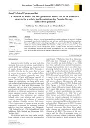 Evaluation of brown rice and germinated brown rice as an ...