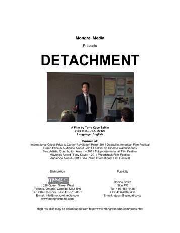 detachment - Mongrel Media