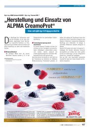 „Herstellung und Einsatz von ALPMA CreamoProt“