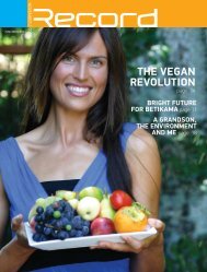 the vegan revolution - RECORD.net.au