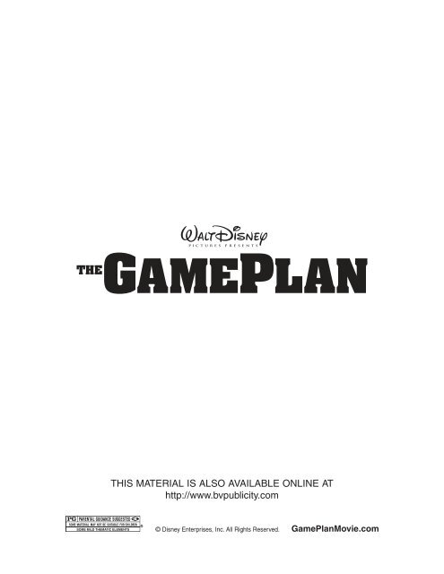 The game plan - Disney