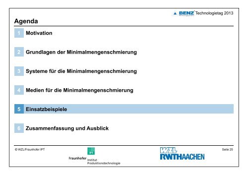 Minimalmengenschmierung - BENZ GmbH Werkzeugsysteme