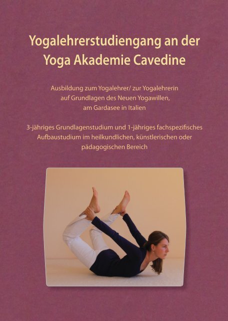 Yogalehrerstudiengang an der Yoga Akademie Cavedine