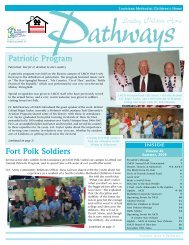 Patriotic Program Fort Polk Soldiers - Methodist Children's Home