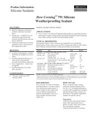 Dow Corning® 791 Silicone Weatherproofing Sealant