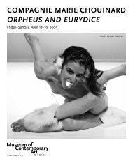 Compagnie marie Chouinard ORPHEUS AND EURYDICE