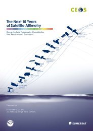 The Next 15 Years of Satellite Altimetry: Ocean Surface ... - CEOS