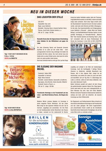 Das wöchentliche Programm für Kino in Nürnberg: CINECITTA ...