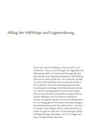 Alltag der Häftlinge und Lagerordnung