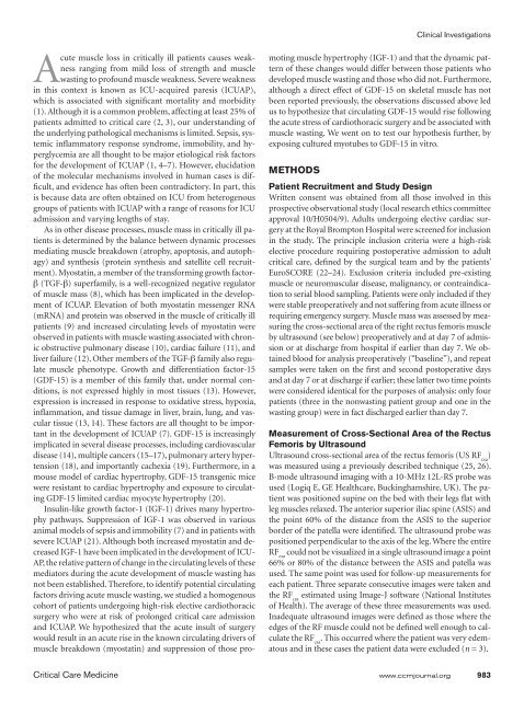 Sustained Elevation of Circulating Growth and Differentiation Factor ...