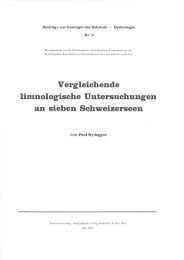 Vergleichende limnologische Untersuchungen an sieben ...