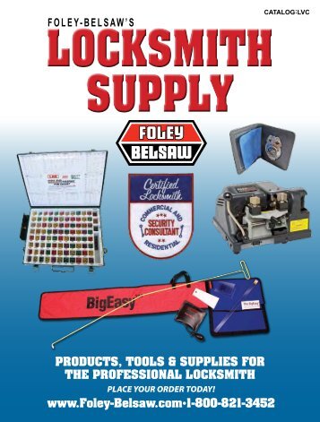 Locksmith Supply Catalog - Foley-Belsaw