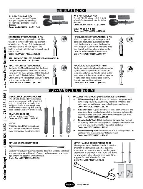 Tubular Picksa1 7 Pin Tub