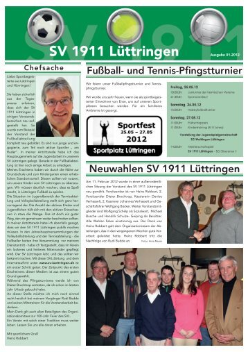 SVL Zeitung Ausgabe 1/12 - SV 1911 Lüttringen