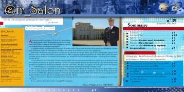 Sommaire n° 39 - Ecoles d'officiers de l'armée de l'air
