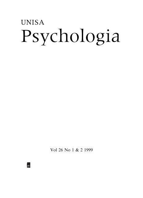 Psychologia - Unisa