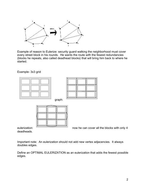 Eulerizing Graphs