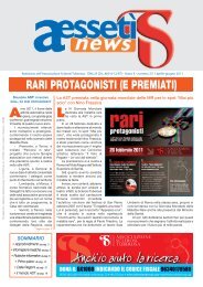 rari protagonisti (e premiati) - Associazione Sclerosi Tuberosa