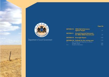 Local Government Annual Report 2005-2006 - Gauteng Online
