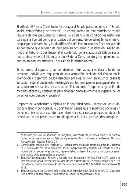 Pensiones no contributivas para reducir la pobreza en el PerÃº