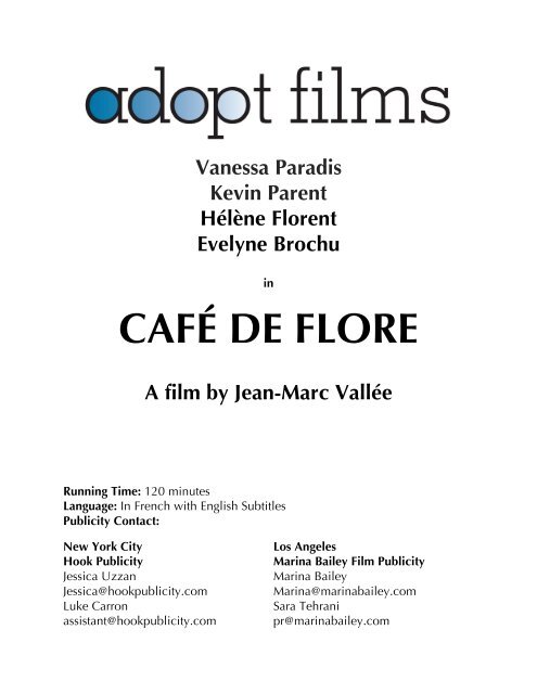 CAFÉ DE FLORE A film by Jean-Marc Vallée - Adopt Films