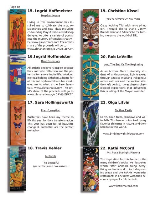 Arts Alive 2011 Banner Auction Catalog - Downtown Encinitas ...