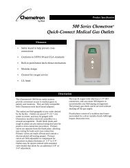 500 Series ChemetronÂ® Quick-Connect Medical Gas Outlets - Allied ...