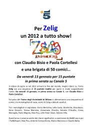 Per Zelig un 2012 a tutto show! - Claudio Bisio