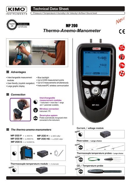 Thermo-Anemo-Manometer - Kimo Canada