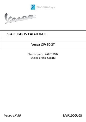 SPARE PARTS CATALOGUE