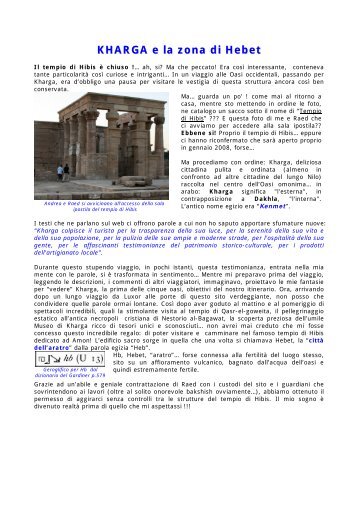 Il tempio di Hibis Ã¨ chiuso.pdf - Egittologia.net