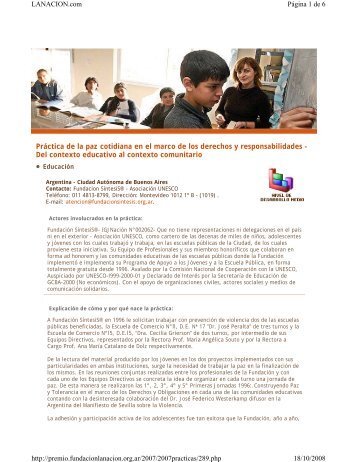 Práctica de la paz cotidiana en el marco de los derechos y ...